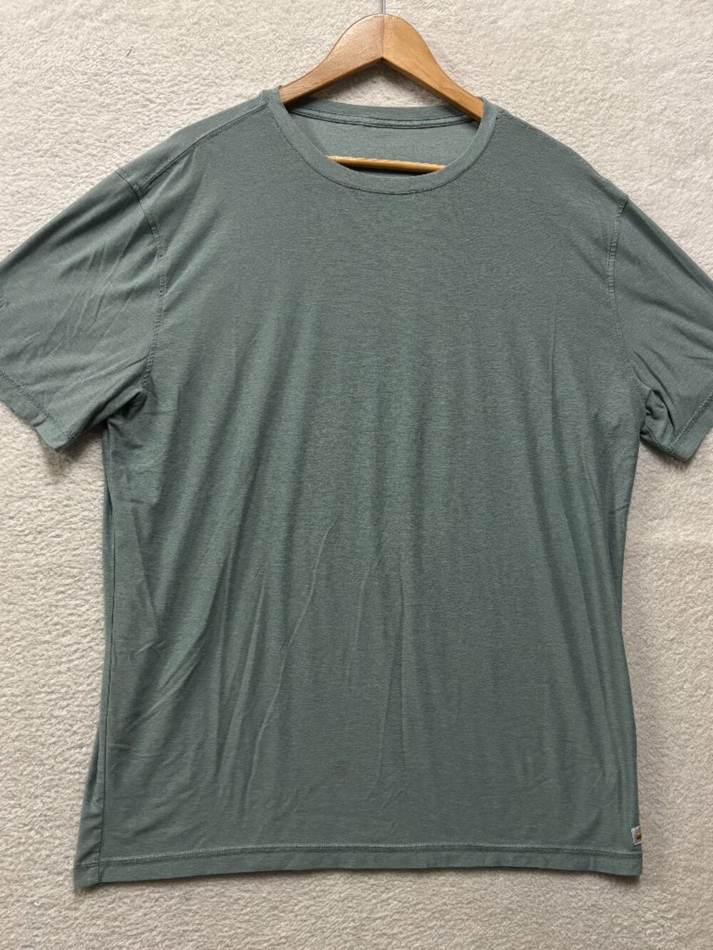 Vuori Short Sleeve Tuvalu Tee Mens Large Heathered Green Performance T-Shirt